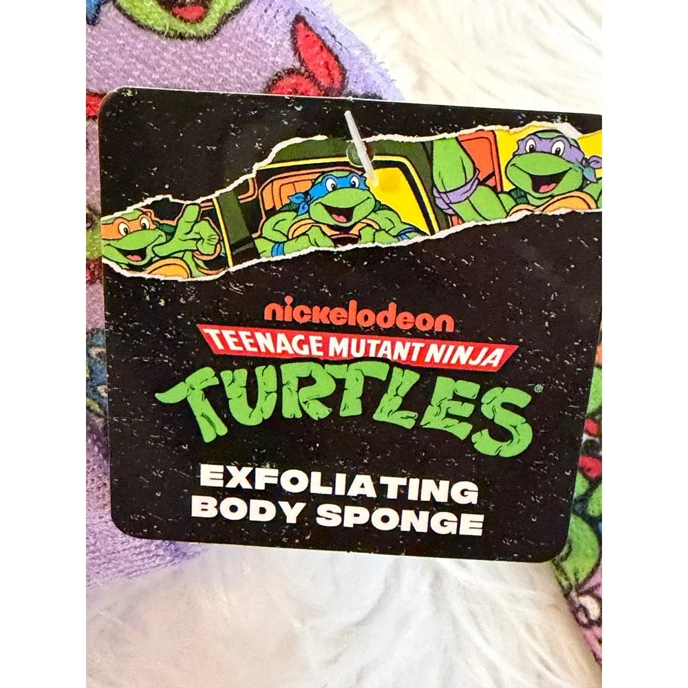 Teenage Mutant Ninja Turtles TMNT Bath Set Shower Cap Mitt Sponge 3pc New